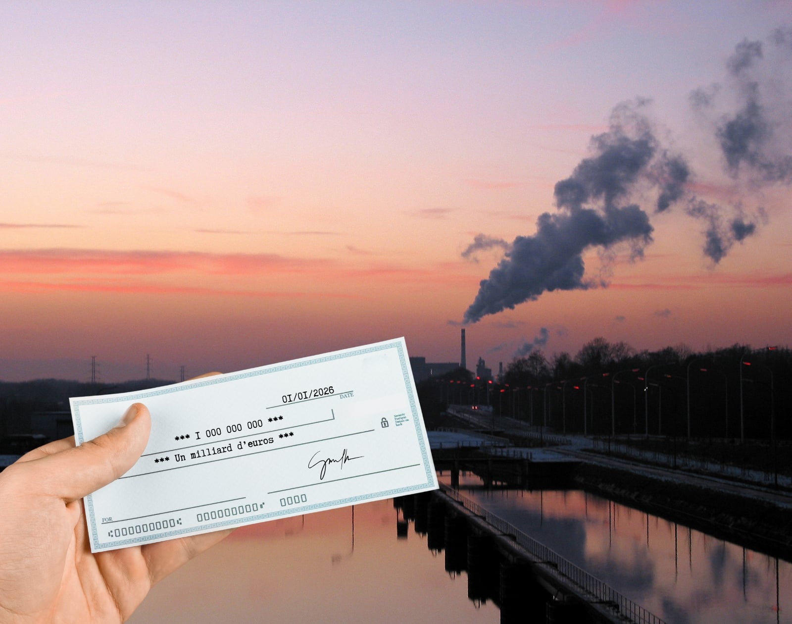 Para pagar las facturas de electricidad de sus grandes industrias, Bélgica firma un cheque por valor de 1000 millones de euros.